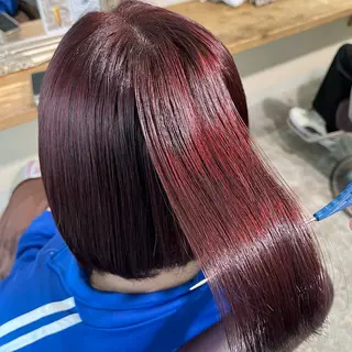 ショート カラー フェザーパーマ🌙 毛流れ yuzukiのヘアスタイル