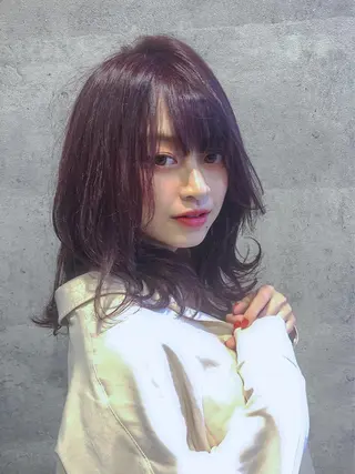 セミロング カラー ヘアアレンジ 女性が憧れる ショート/角田愛和のヘアスタイル