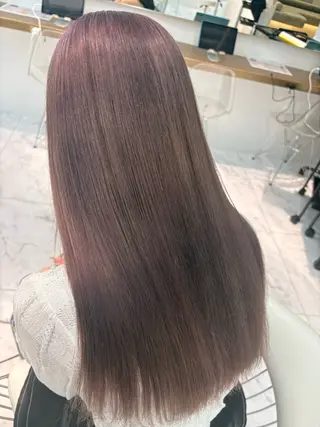 セミロング 💖しの💖韓国ヘア レイヤーカットのヘアスタイル