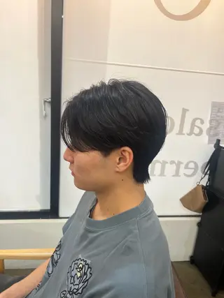 ショート パーマ メンズ 韓国風メンズ/毛流れ ヘアなら須田龍世のヘアスタイル