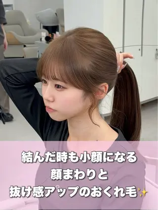 ロング カラー 韓国ヘア/レイヤー/ 顔まわり足立遥奈のヘアスタイル