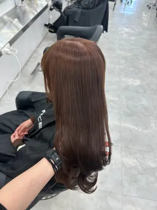 カラー 透ける透明感カラー 🤍anju🎀のヘアスタイル