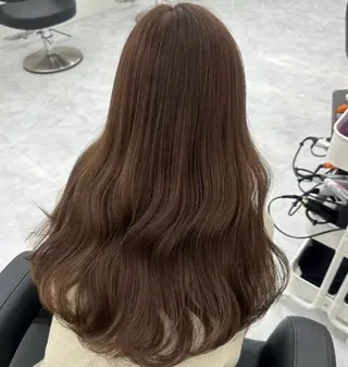 ロング カラー モテ髪💕ハイトーン ベージュ yuriaのヘアスタイル