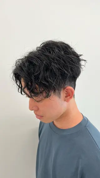 ショート パーマ メンズ 🏆メンズヘア特化 🥇代表りんぺーのヘアスタイル