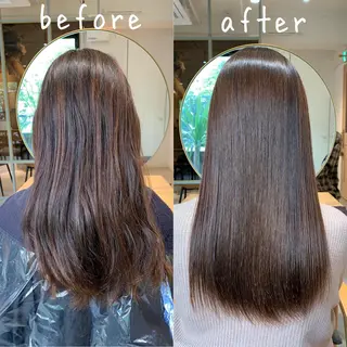 セミロング ✨髪質改善　美髪✨ 縮毛　井上 大誠のヘアスタイル