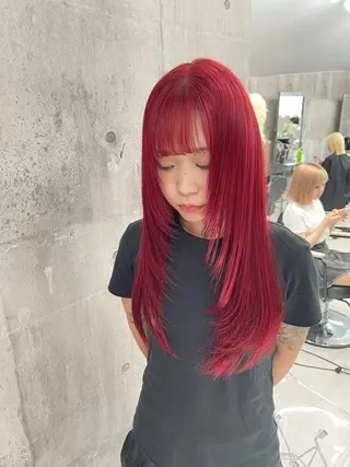 ミディアム カラー パーマ ヘアアレンジ メンズ キッズ レイヤーの魔術師 𓍼takumi𓍼のヘアスタイル