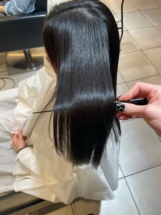 ロング カラー パーマ 城野将志🫧美髪矯正 透明感カラー🎨のヘアスタイル