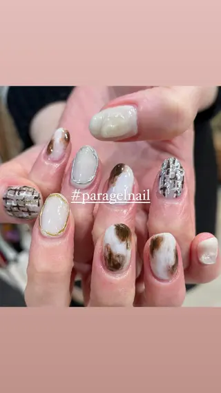 ネイル 淡色ネイル 🎀moeのネイルデザイン