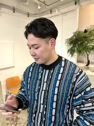 パーマ メンズ Terve. 赤松 メイのヘアスタイル