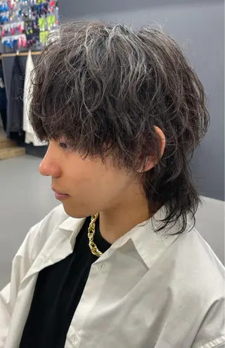 ショート パーマ メンズ 森本裕/オーナー/ スパイラルパーマのヘアスタイル