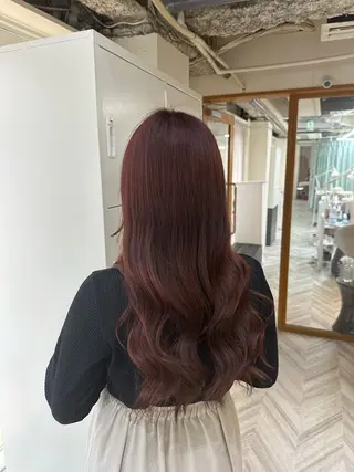 ロング 韓国ヘア×ハイトーン AYA💫のヘアスタイル