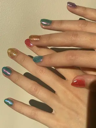 ショート m kaori𓃟のネイルデザイン