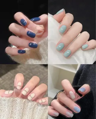 ネイル 長さ出し専門 パーツのネイルデザイン