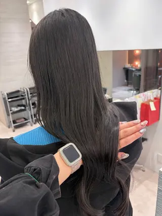 ロング カラー パーマ ヘアアレンジ NEST by chord所属・.⋆⟡💖 Marin💖⟡⋆.のヘアスタイル