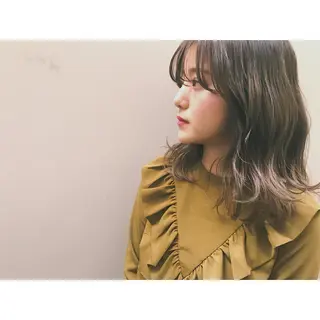 ミディアム カラー 日々所属・谷 大地のヘアスタイル