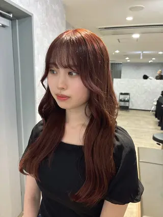 セミロング カラー La fith hair ray 札幌店所属・顔まわり/W カラー/リョウのヘアスタイル