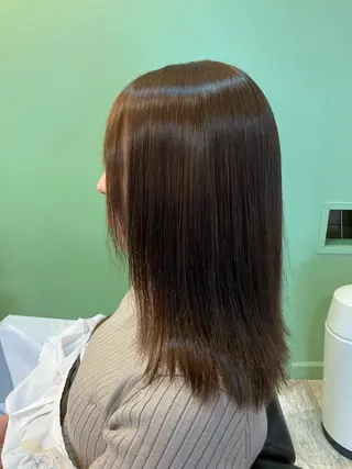セミロング 髪質改善ストレート Chiaki 🦋のヘアスタイル