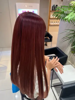 ロング カラー 暖色/レイヤーカット /艶髪/髪質改善/のマツエク・マツパデザイン