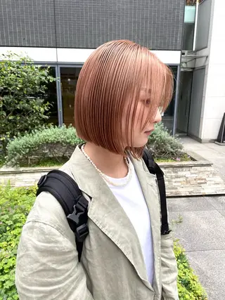 ミディアム カラー パーマ ヘアアレンジ メンズ キッズ ネイル マツエク・マツパ アイブロウ tatsumi/ボブ ウルフ/レイヤーのヘアスタイル