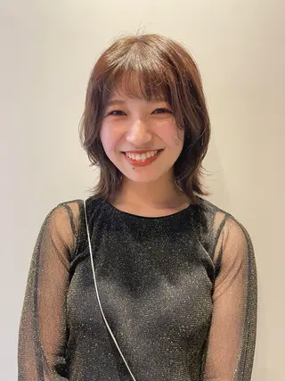ミディアム カラー Toiro 横浜所属・🎀レイヤー/パーマ カラー/ai🎀のヘアスタイル