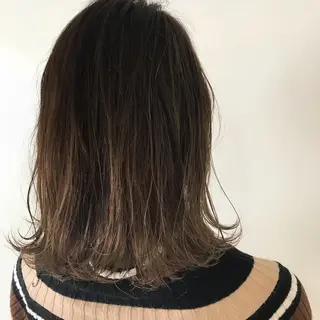 ミディアム カラー ボブ/大人ヘア k-two濱田のヘアスタイル