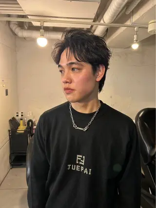 ショート カラー パーマ メンズ 横浜/ボブ/ ショート/はやとのヘアスタイル