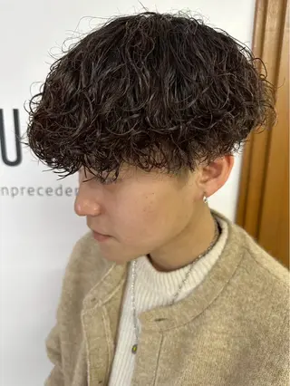 メンズ men's perm /立川/RENのヘアスタイル