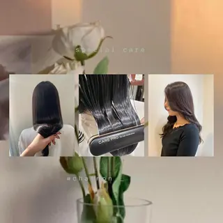 ロング カラー 韓国×巻ける髪質改善 💍maki💍のヘアスタイル