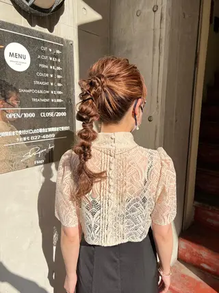 ロング カラー ヘアアレンジ 「sumi」Hair  Design所属・「sumi」 AMIのヘアスタイル