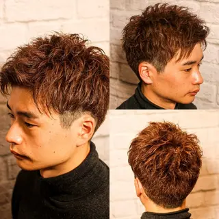 ショート カラー パーマ メンズ 💈メンズパーマ 💈/小野田悠希のヘアスタイル