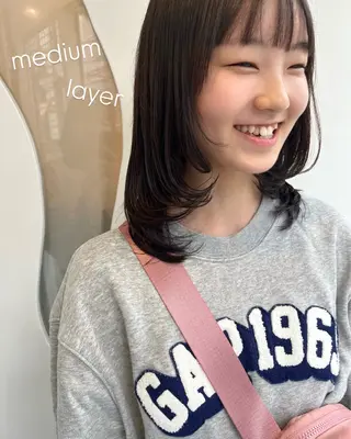 ミディアム ボブ/透明感カラー /大宮/たぐち🥣のヘアスタイル