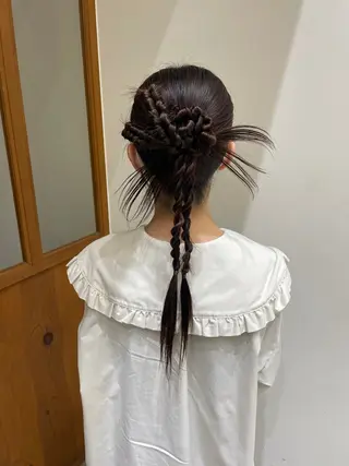 ロング ヘアアレンジ COQOO ORGANIC所属・三宅 瑠偉のヘアスタイル