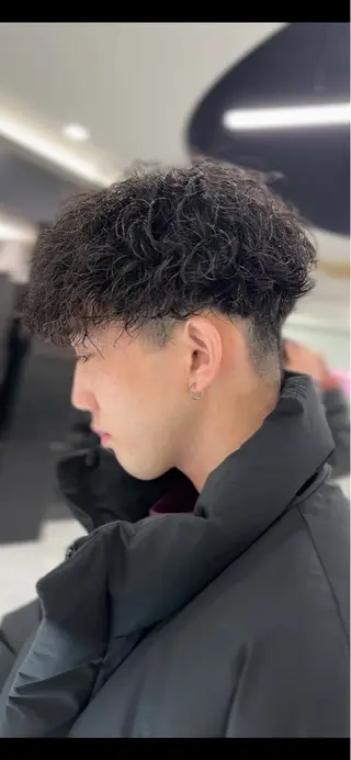 パーマ メンズ ミルクティーベージュ /HIROMU🧋のヘアスタイル