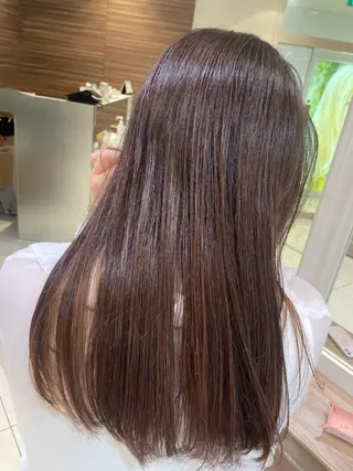 セミロング パーマ 韓国ヘアメイク🎀/ 縮毛矯正✨山本媛香のヘアスタイル