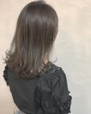 ミディアム カラー hair salon Ranun髪質改善のヘアスタイル