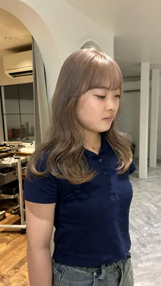 ミディアム カラー じゅわっと暖色カラー 🍊Moemiのヘアスタイル