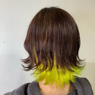 ショート カラー AOI✩⡱ y2kネイルのネイルデザイン