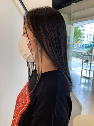 ロング カラー &72所属・カリスマ フォのヘアスタイル