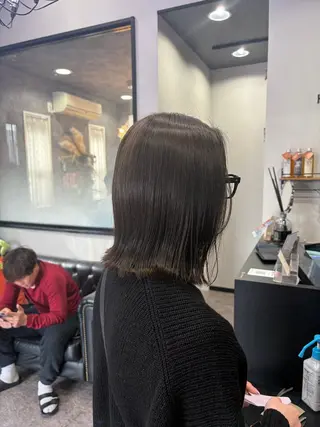 ミディアム カラー 友滝 真菜美のヘアスタイル