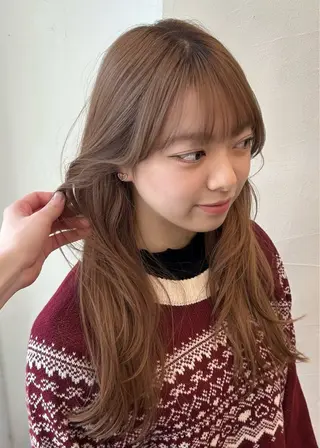 ロング カラー 松尾海奈 /ショートカットのヘアスタイル