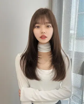 ロング カラー 韓国/レイヤー/ 透明感🩶ひかる🩶のヘアスタイル