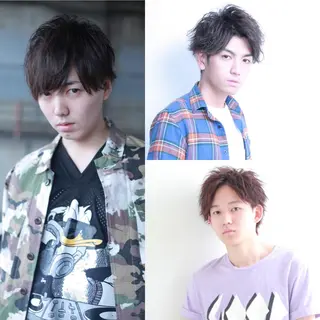 ショート カラー メンズ メンズヘア特化 崎田 成人のヘアスタイル