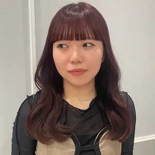 セミロング 🩶赤み消しカラー 🐈‍⬛荻野美思🐾のヘアスタイル
