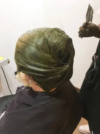 ヘナ白髪染め Maif小牧健太のヘアスタイル