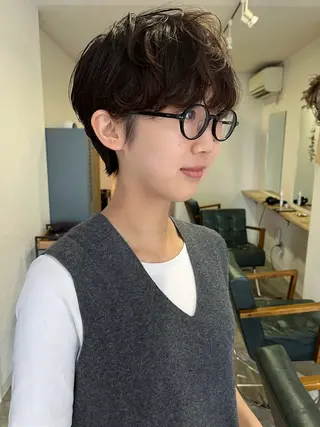 ショート パーマ 金井京介/レイヤー /ボブパーマのヘアスタイル