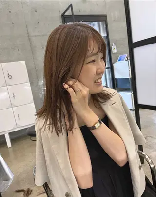 ミディアム カラー GO TODAY SHAiRE SALON表参道Polaris店所属・暖色カラー/ピンク カラー/HARUKAのヘアスタイル