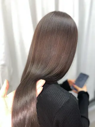 ロング カラー 韓国ヘア🤍髪質改善 🇰🇷AKANEのヘアスタイル