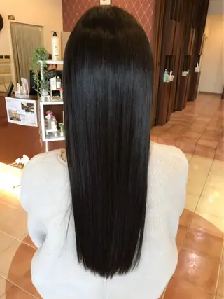 ロング ボブ/ハイトーン/ 岡山駅/別曽遥也のヘアスタイル