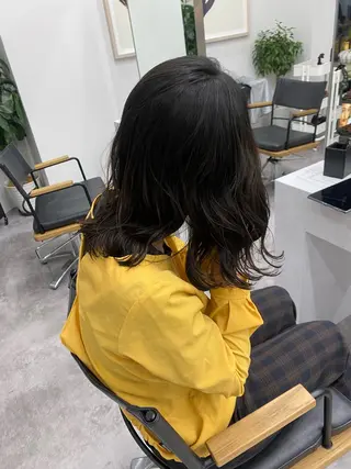 セミロング カラー パーマ ヘアアレンジ レイヤー/メンズ🥑 マエダアズミ🥑のヘアスタイル