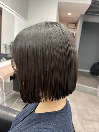 ミディアム ボブ/透明感カラー/ 髪質改善/🌙/ルナのヘアスタイル